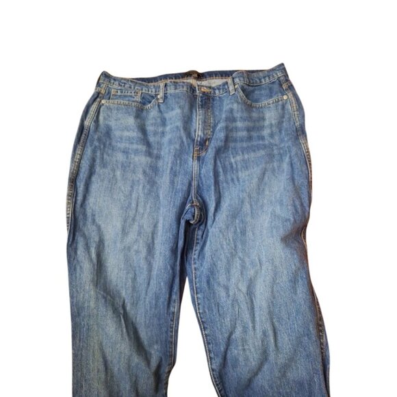 Banana Republic Blue Moms Jeans Straight Medium High Wasted Plus 38 x 30 Vintage - Picture 2 of 14